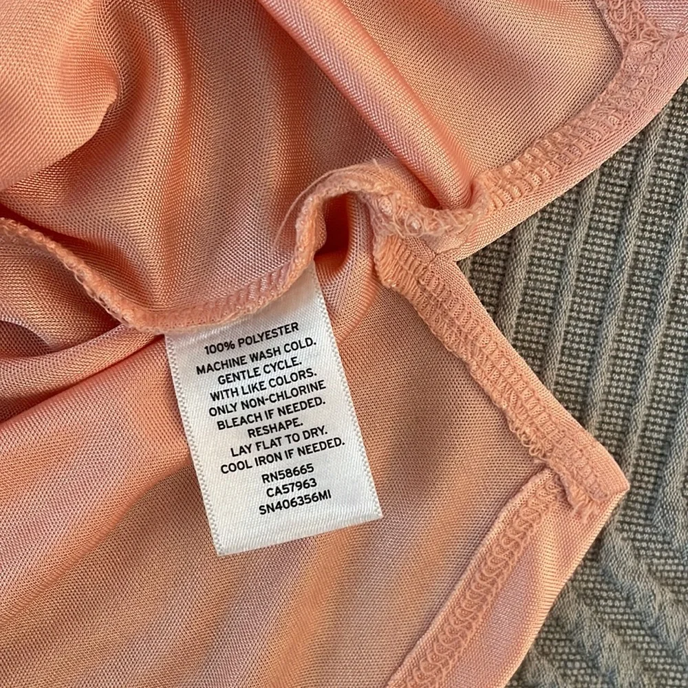 New Something Navy slinky pink top